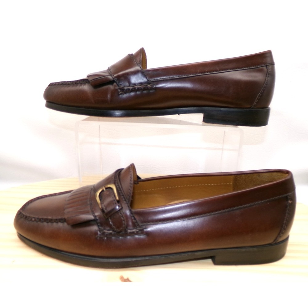Cole Haan Kiltie Pinch Buckle Loafers 03517 Mens Brown Size 9.5 D Slip On - Picture 2 of 7